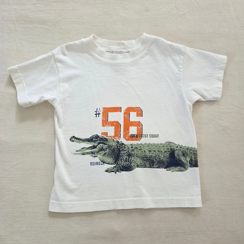 Vintage Oshkosh Alligator Cotton Tee 3t